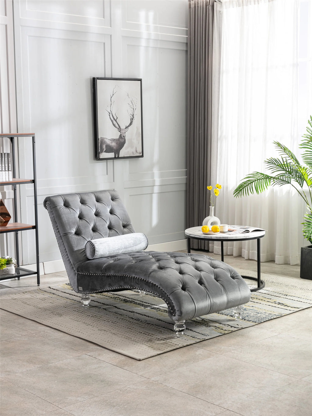 Leisure Concubine Sofa With Acrylic Feet X1832