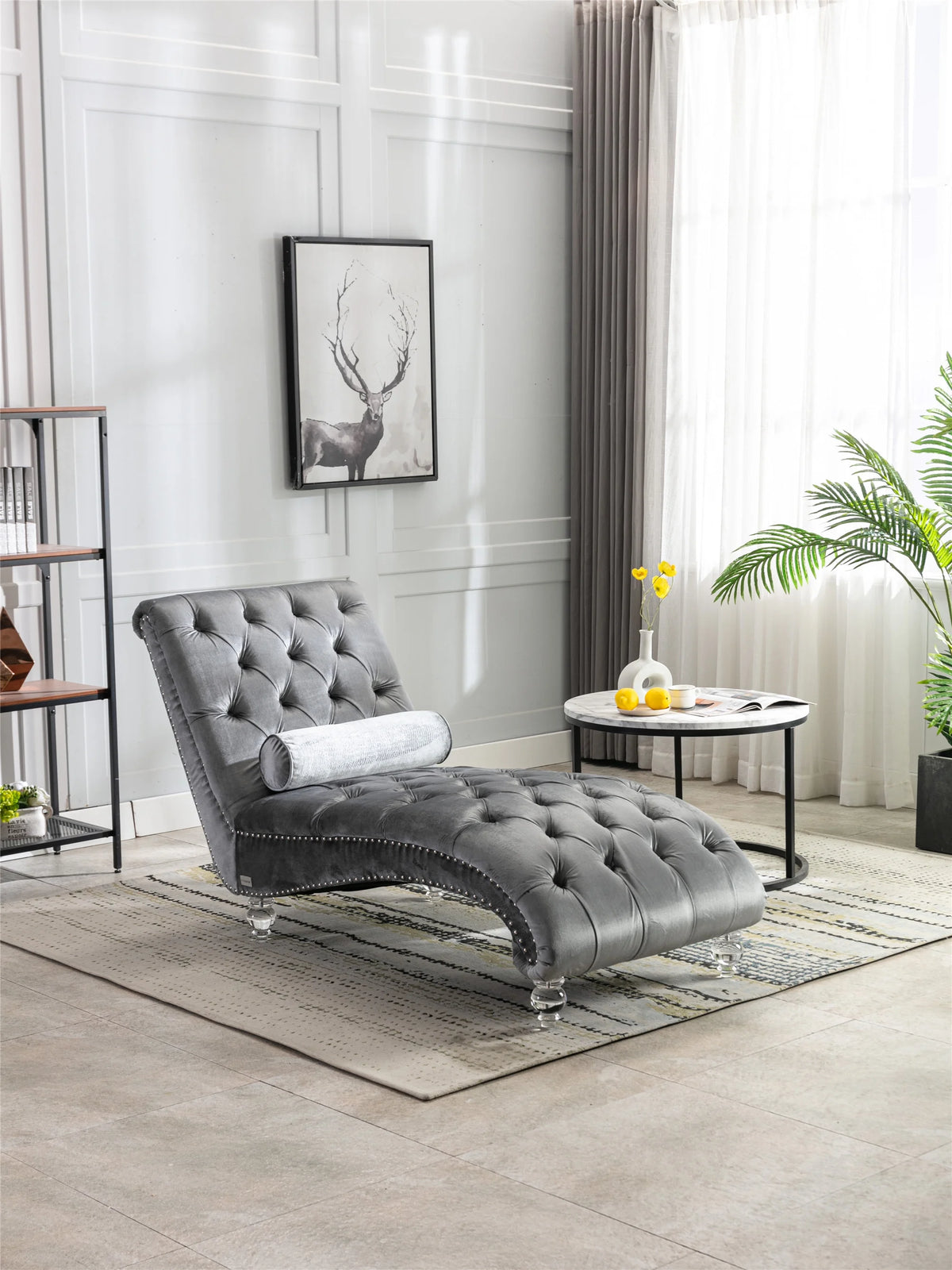 Leisure Concubine Sofa With Acrylic Feet X1832