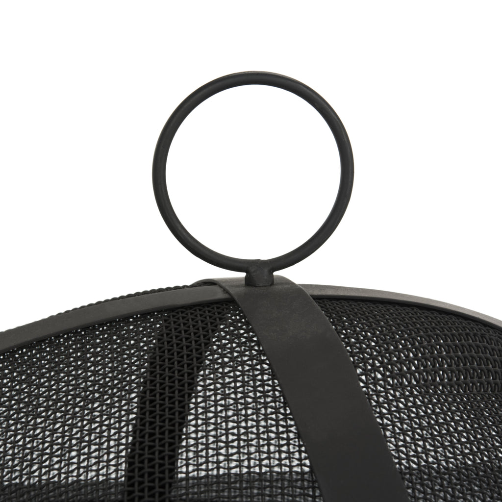 Outdoor Modern Square Fire Pit with Cover Q671956