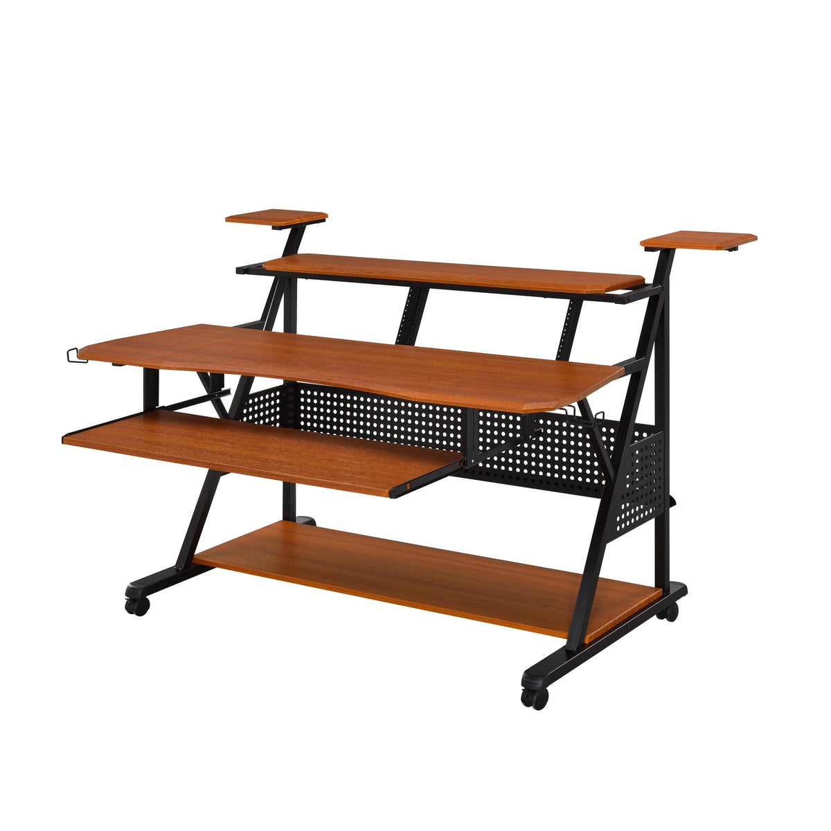Cherry & Black Desk W493