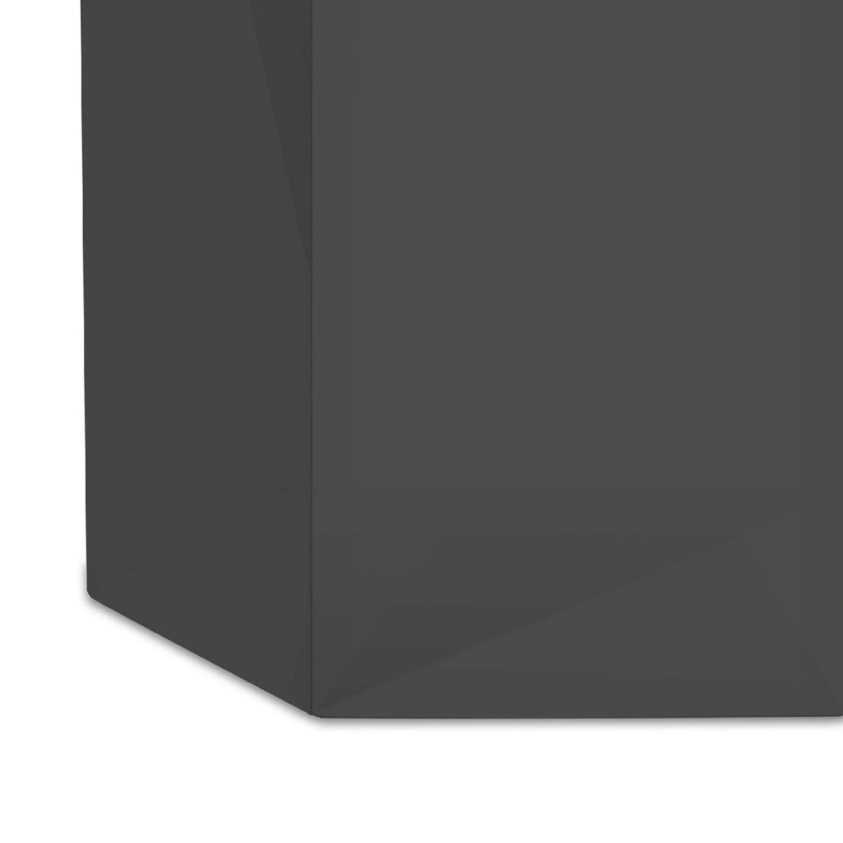 13 Inch Hexagonal Gray Side End Table H724