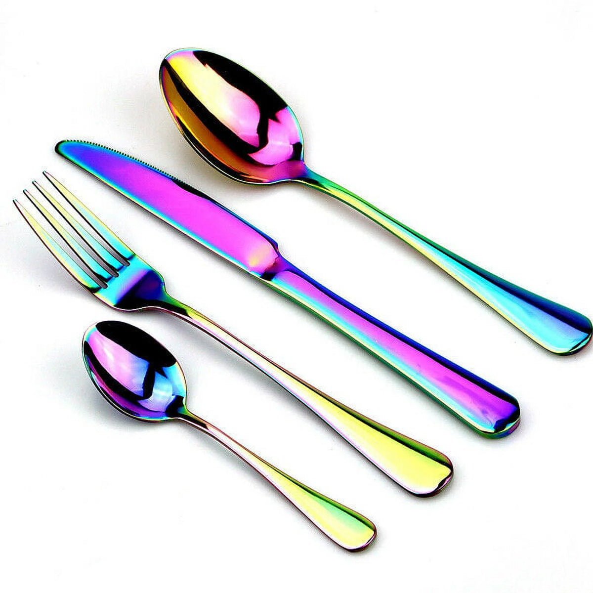 18/0 Stainless Steel Rainbow 24-Piece Flatware Set M30059