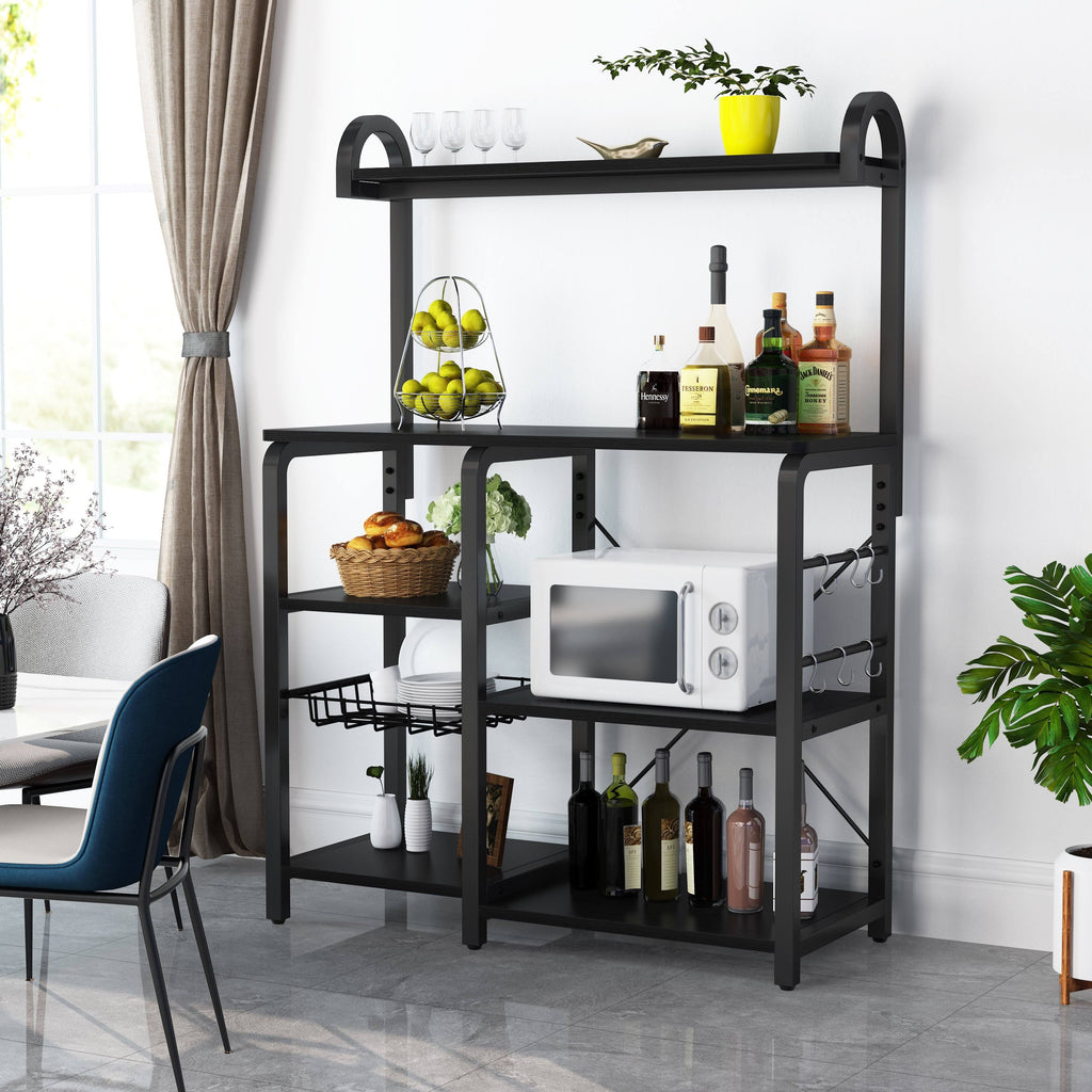 Rustic Brown Kitchen Baker's Rack Microwave Oven Stand B334