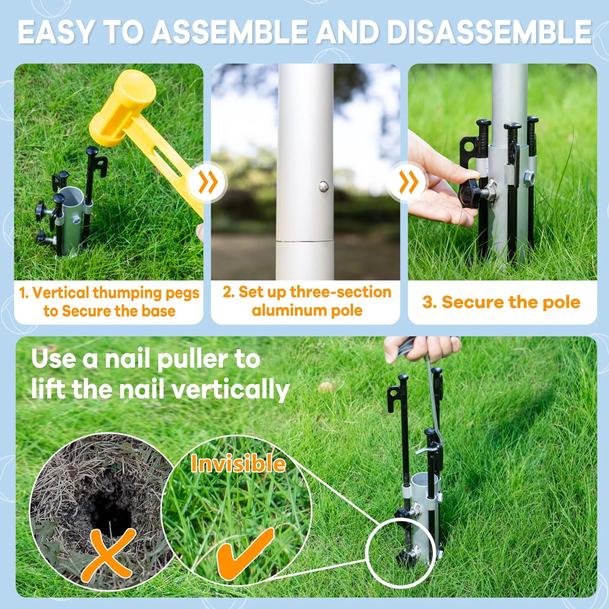 Tetherball Set with Base and Pole T5750