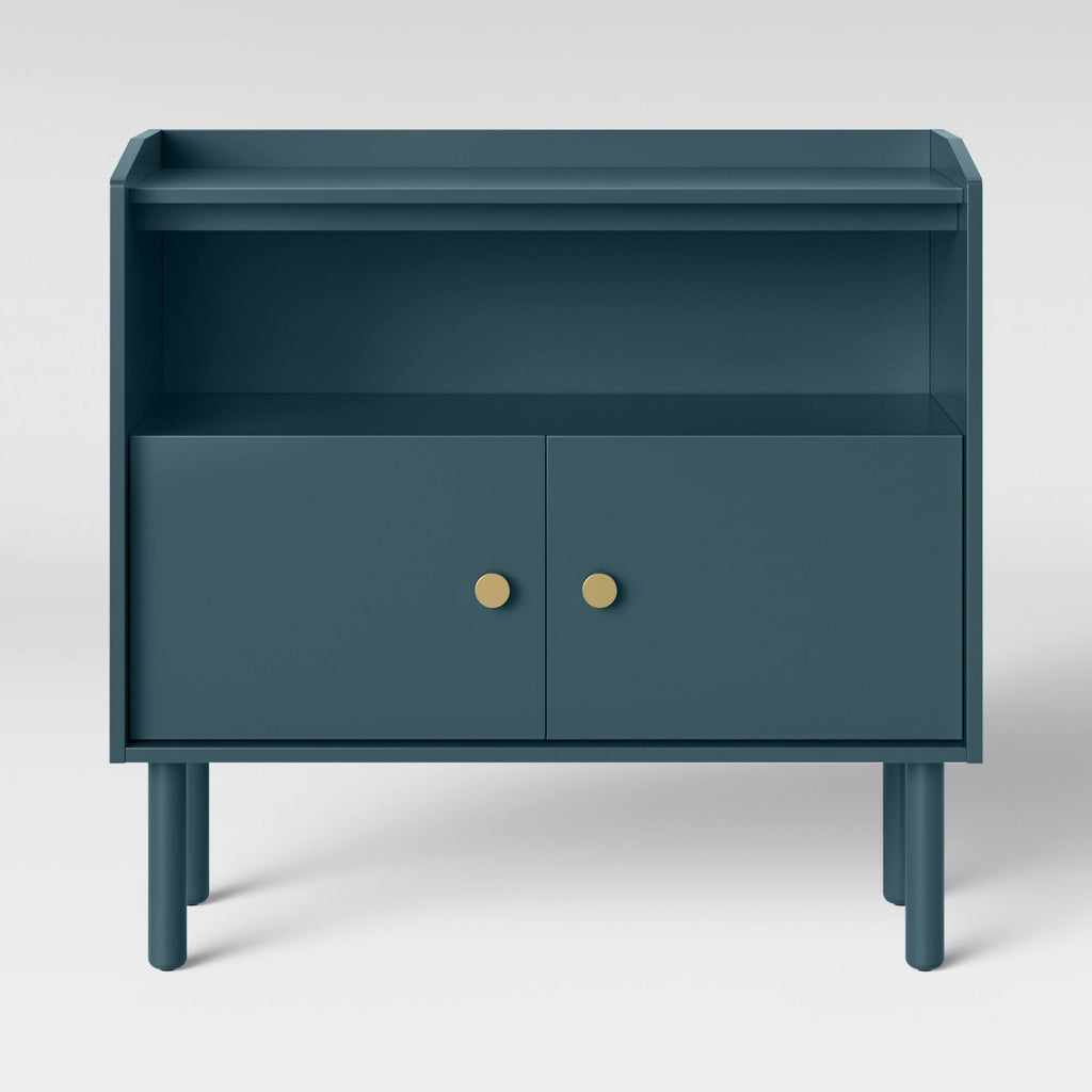 Blue 2 Door Accent Cabinet U781