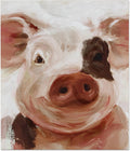 Canvas Pig Wall Art V602
