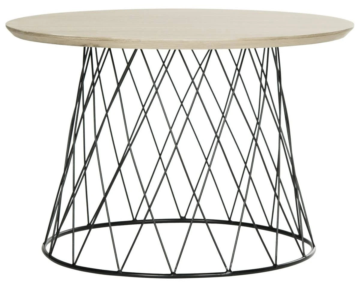 Light Grey Wood End Table N38256