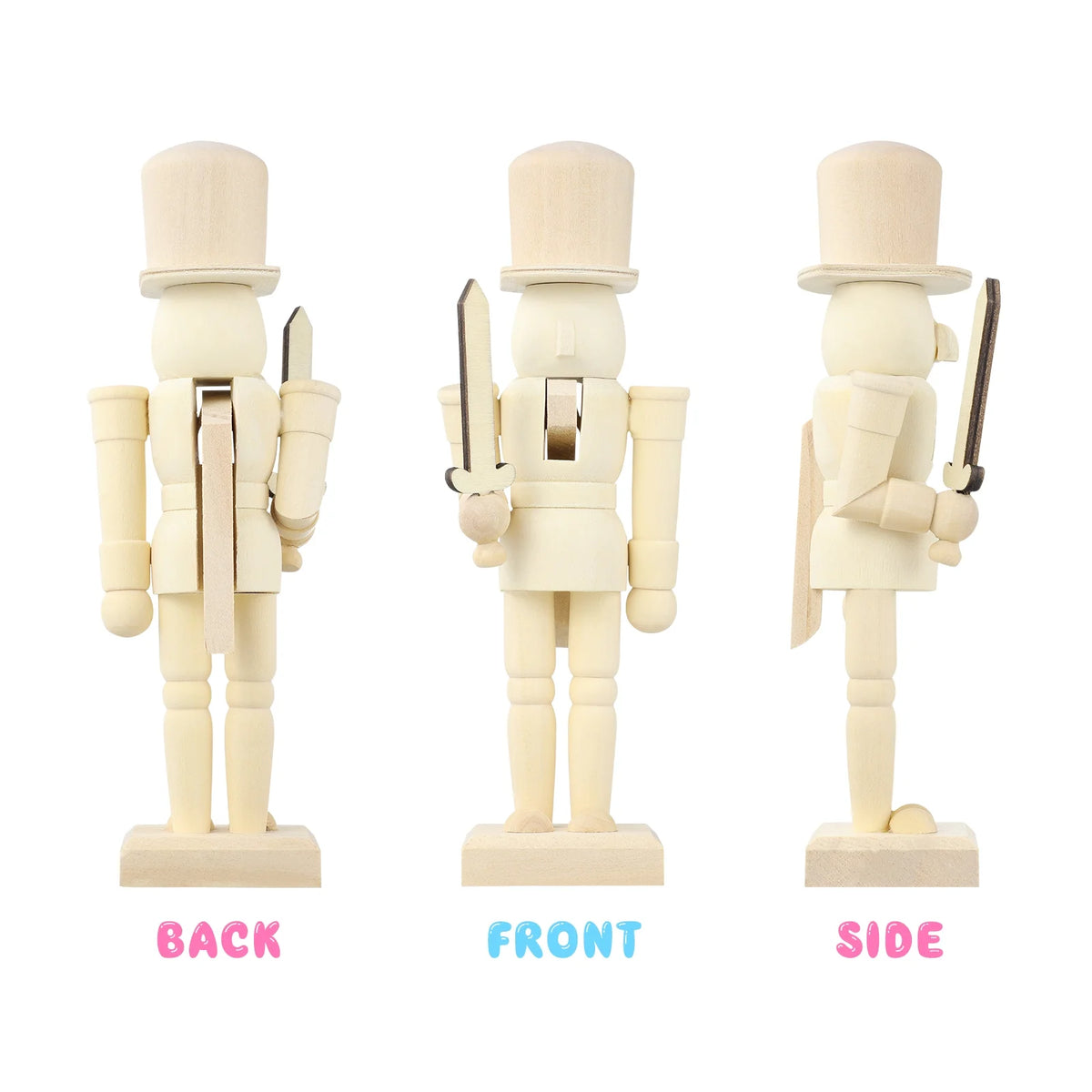 Unfinished Wooden Nutcracker Doll W257350