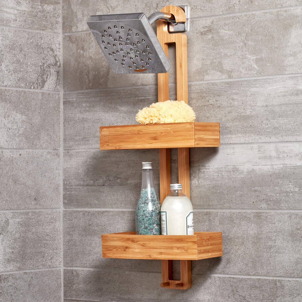 Natural Bamboo Bathroom Shower Caddy E29189