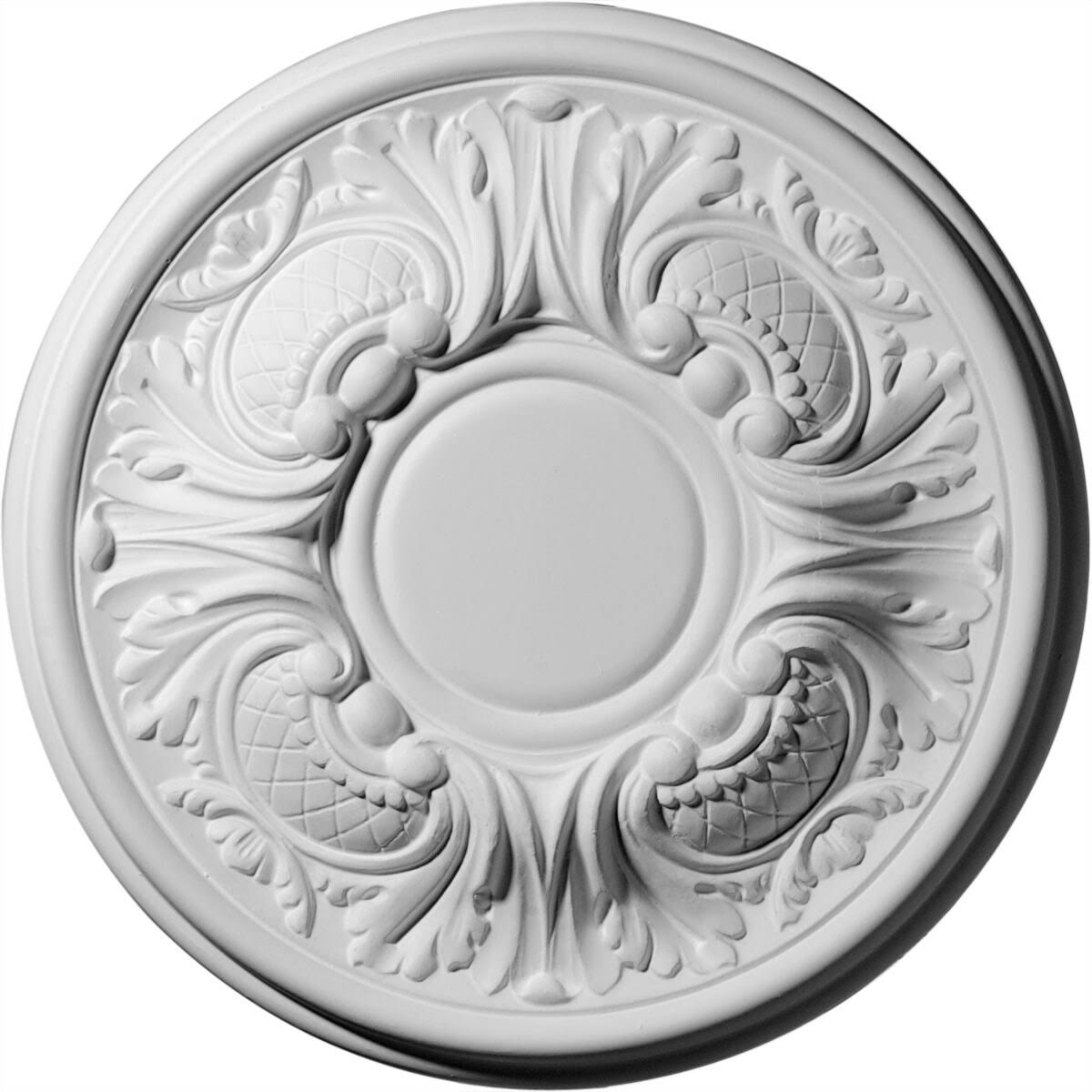 11 3/4 inch x 1 1/4 inch Ceiling Medallion Hand-Painted Stone C1516
