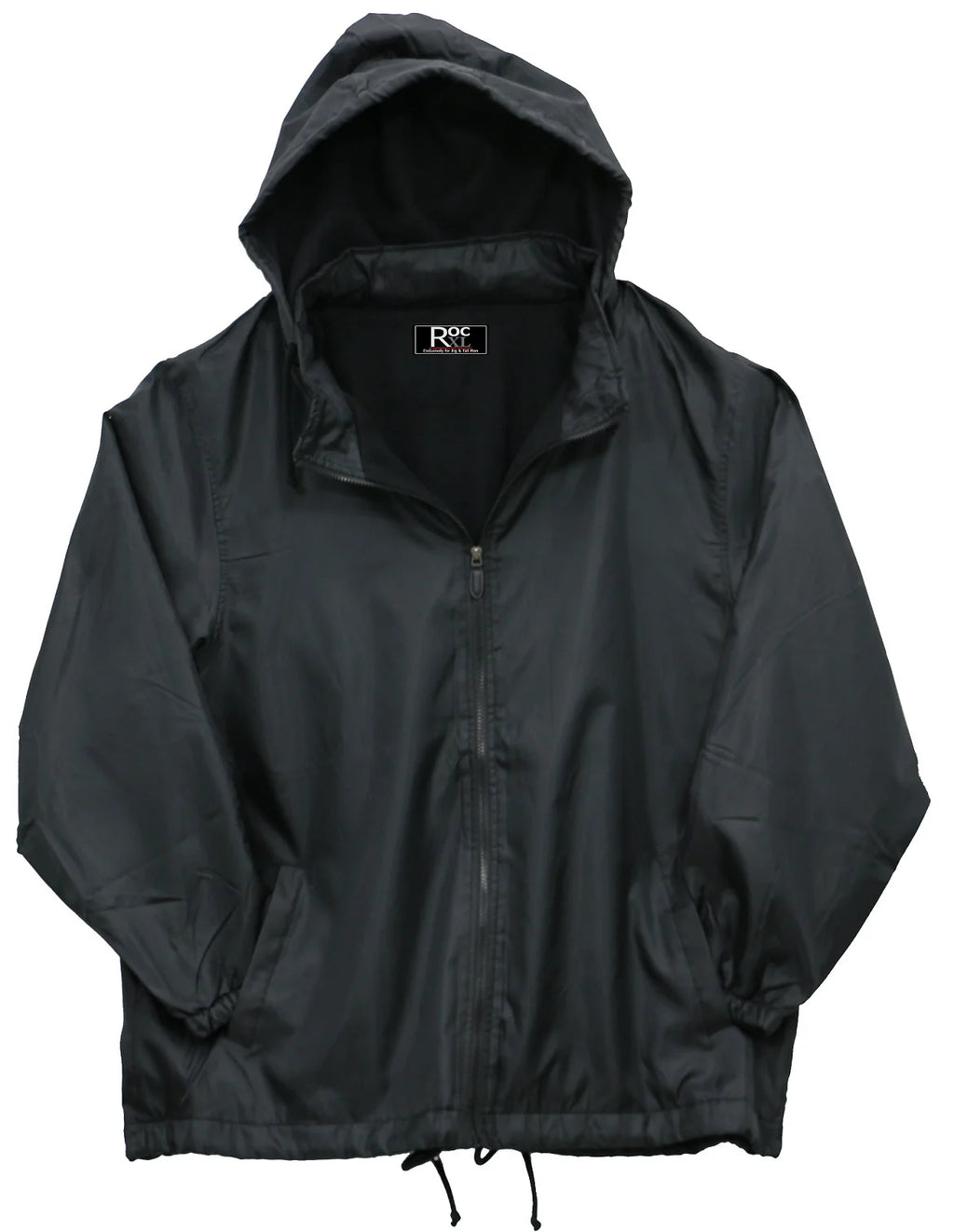 Nylon Hooded Zip Jacket Fleece Lining U437