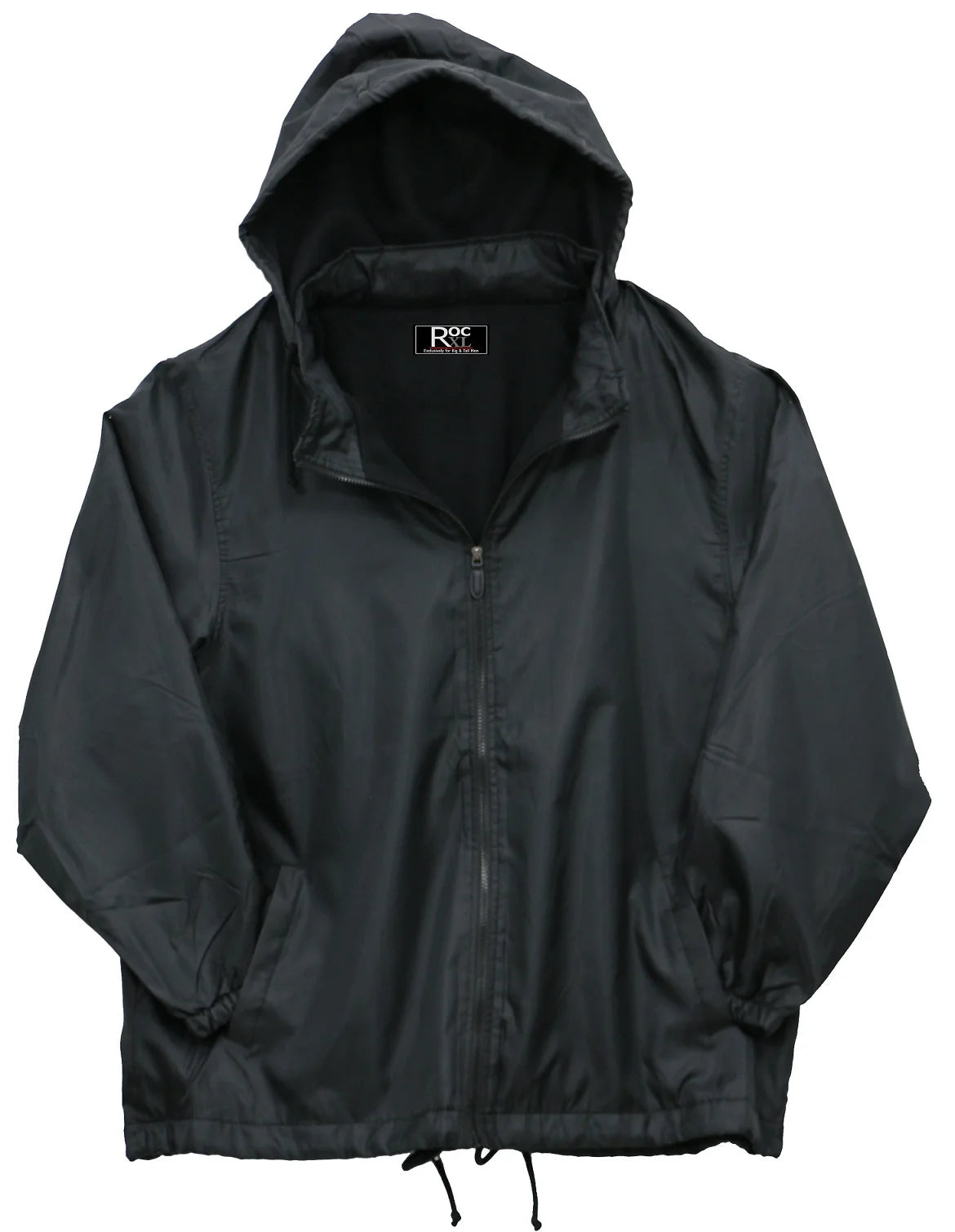 Nylon Hooded Zip Jacket Fleece Lining U437