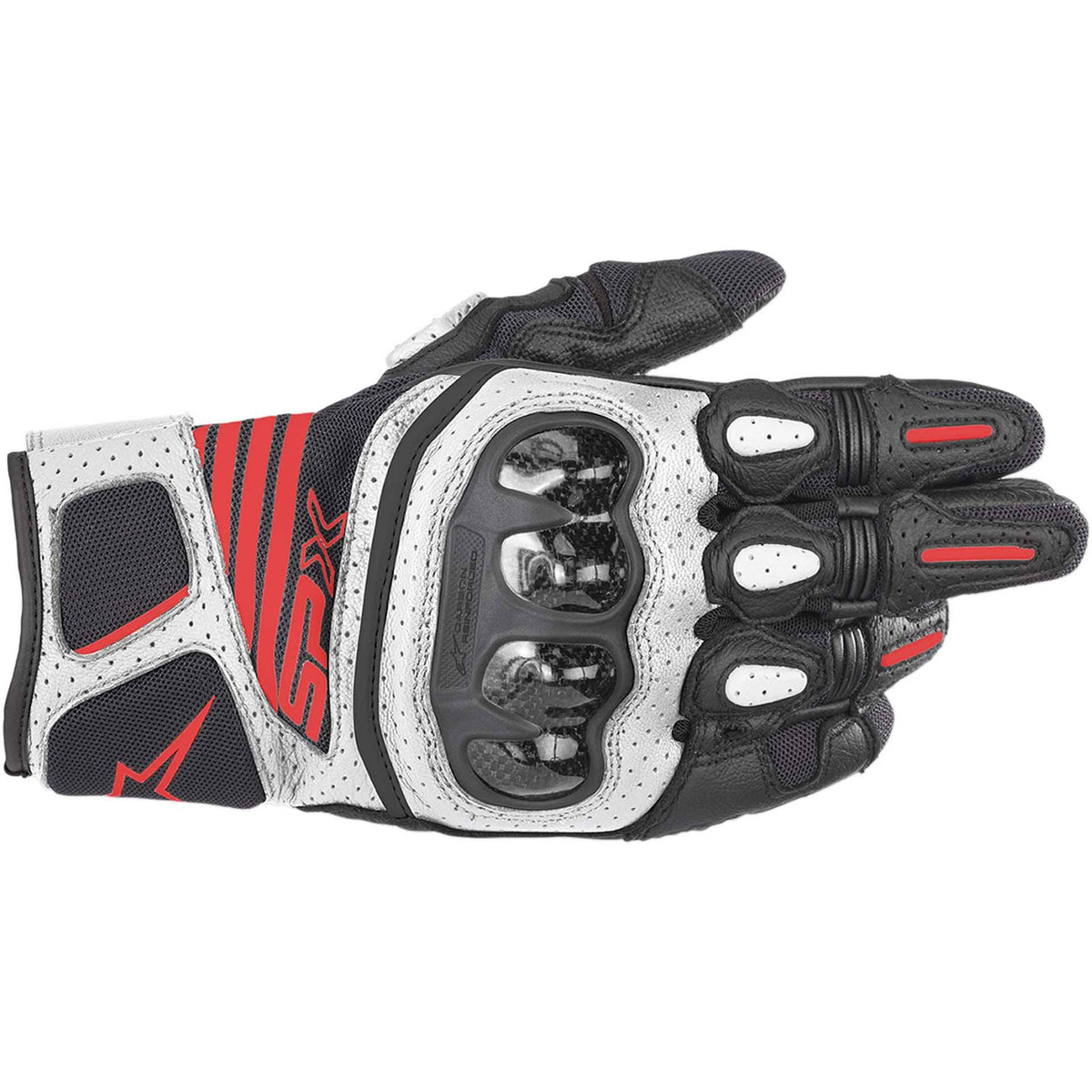 Black White Carbon Gloves S367637
