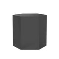 13 Inch Hexagonal Gray Side End Table H724
