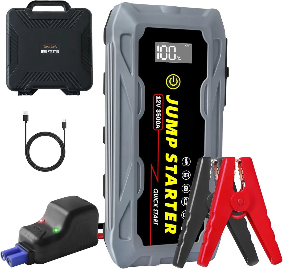 3500A Peak 12V Lithium Battery Jump Starter J6186