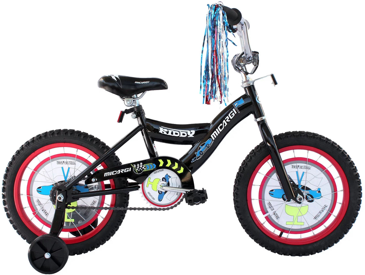 16 BMX Bicycle Coaster Brake One Piece Crank Chrome Rims Black Tire Kid's Bike Red B68970