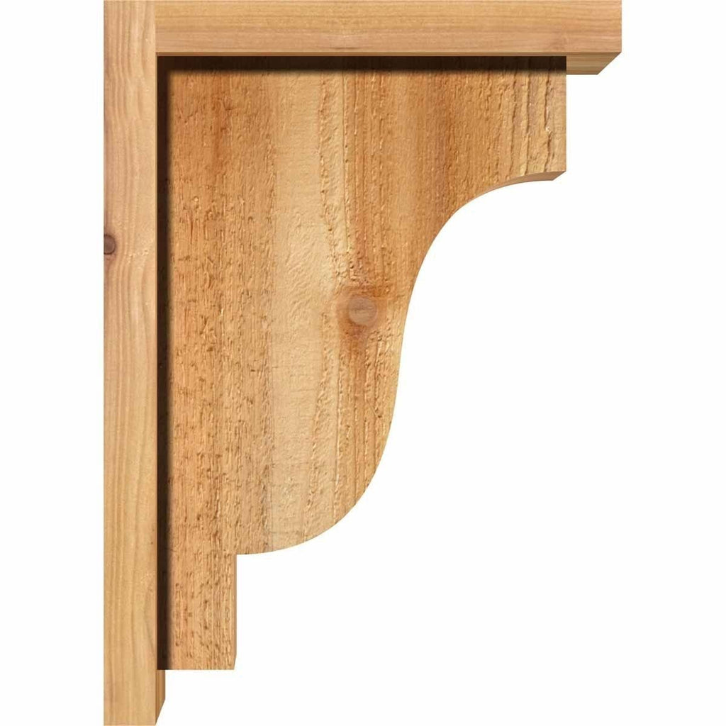 Rough Sawn Corbel with Backplate, Western Red Cedar D907149