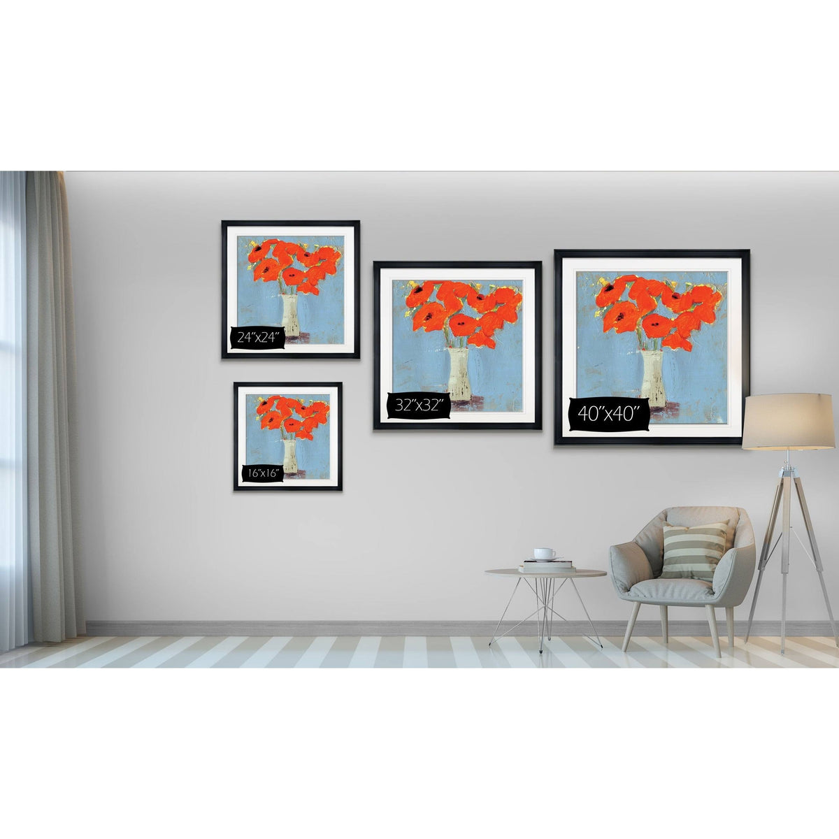 Framed Giclee Print 38x38 A6985