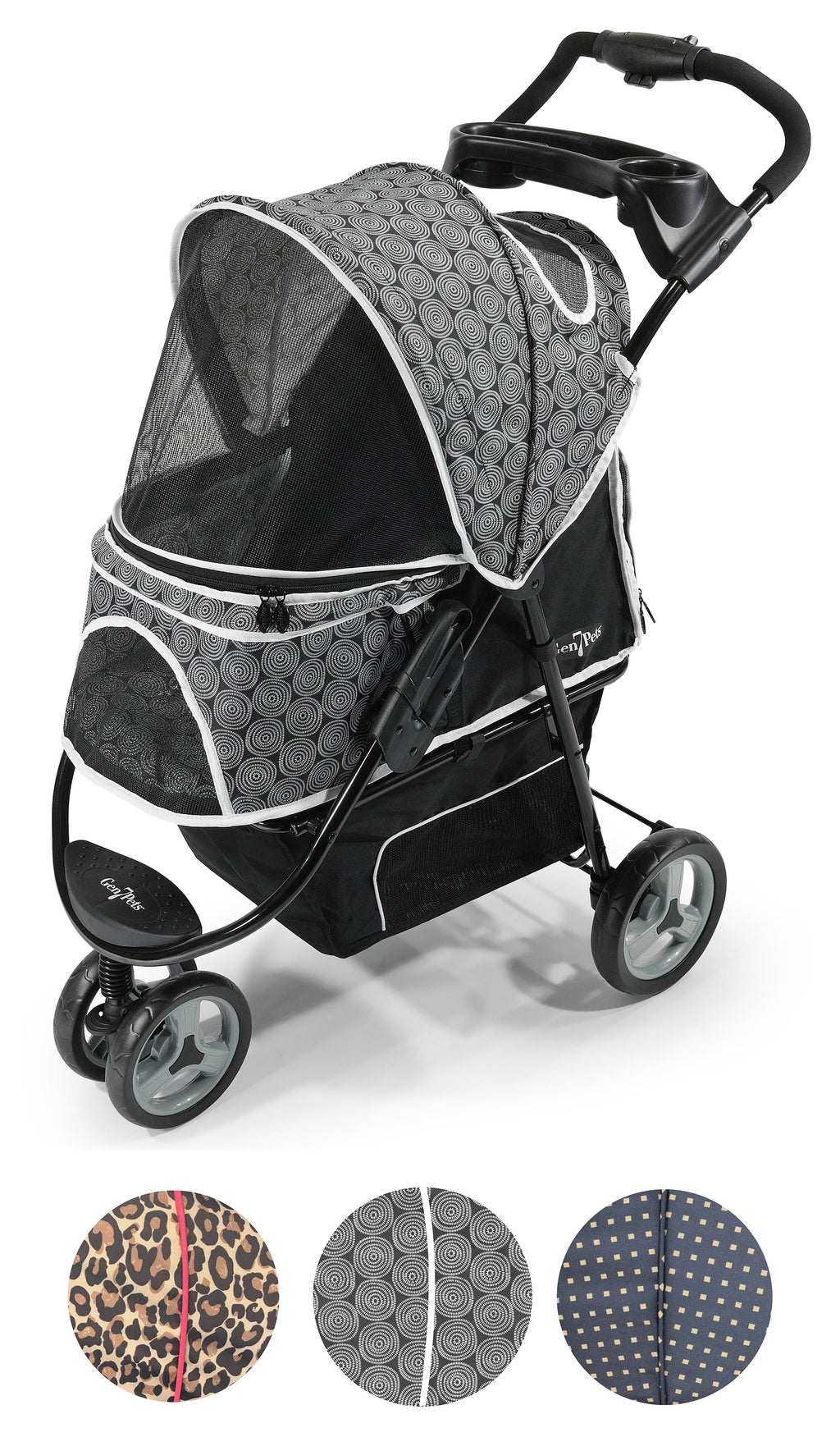 Black Pet Stroller A4935