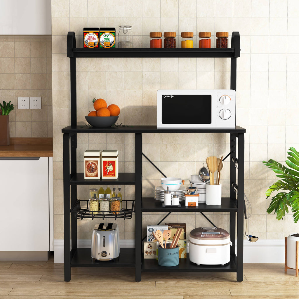 Rustic Brown Kitchen Baker's Rack Microwave Oven Stand B334