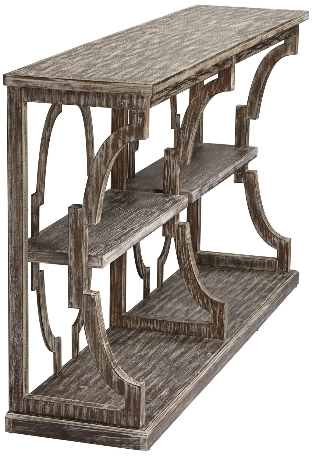 Chestnut 3 Tier Console O66704