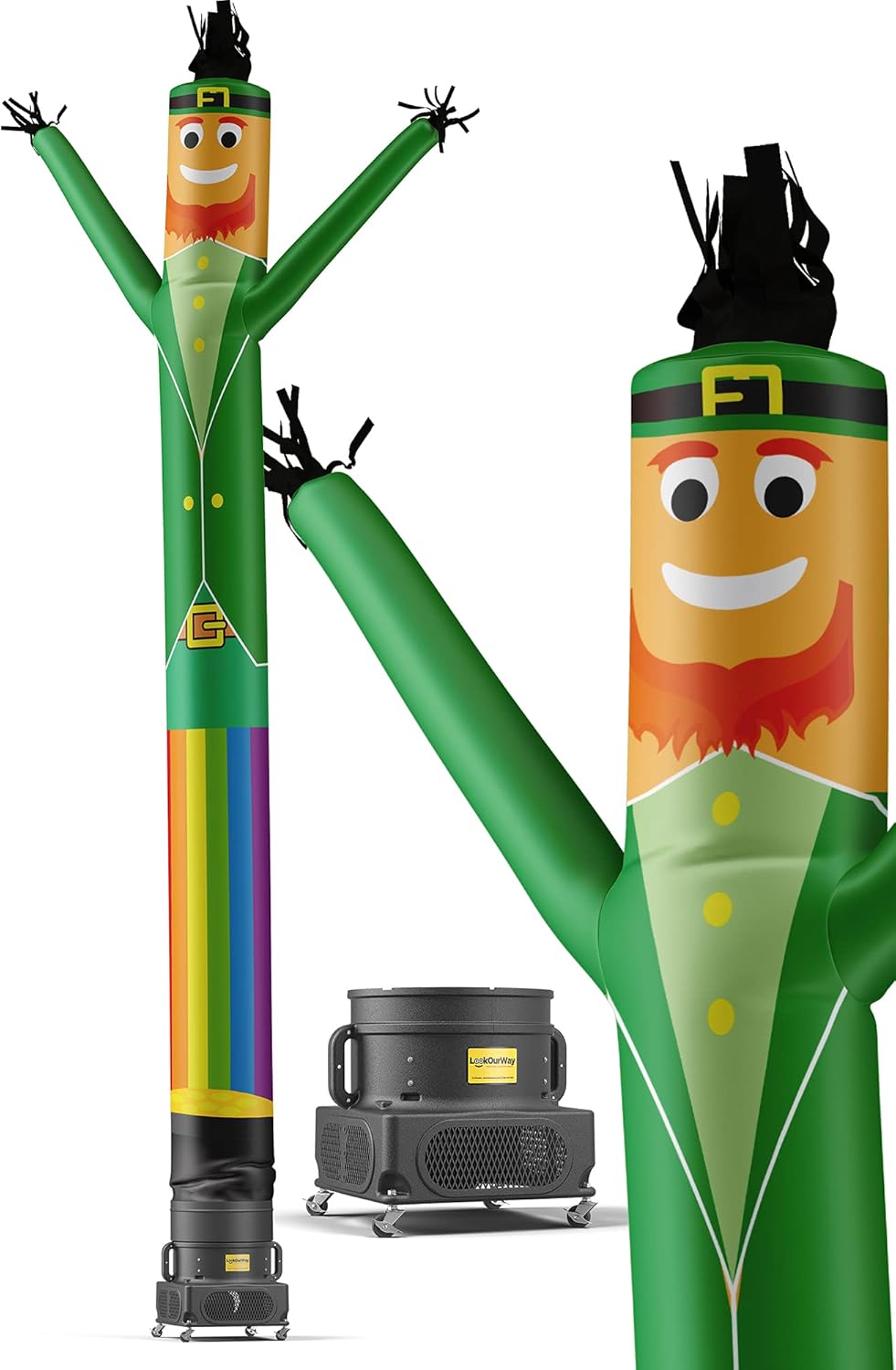 20-Feet Tall Air Dancers Inflatable Tube Man with 1 HP Sky Dancer Blower S407
