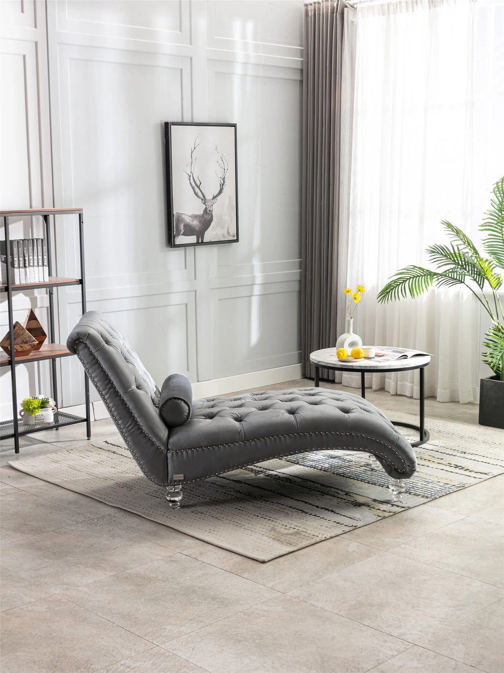 Leisure Concubine Sofa With Acrylic Feet X1832