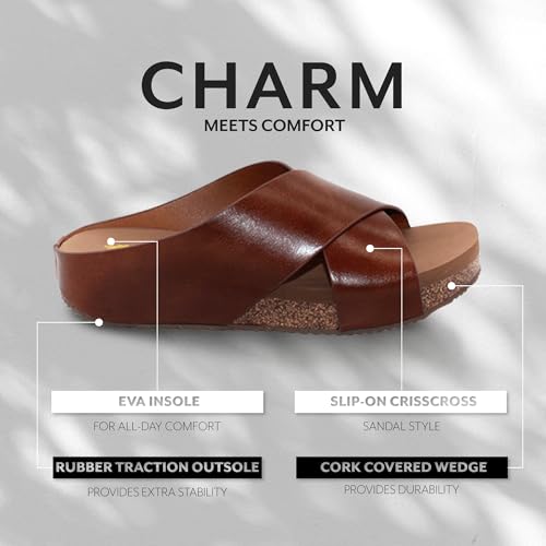 Wedge Sandals with EVA Insole and Rubber Outsole Q99726