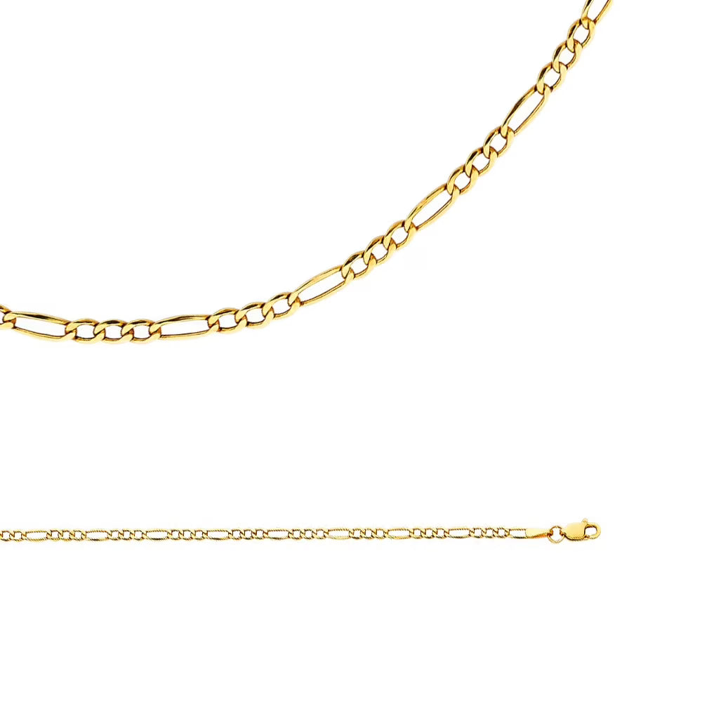 14k Yellow Gold Necklace 2.6 mm 16 inch Y786616