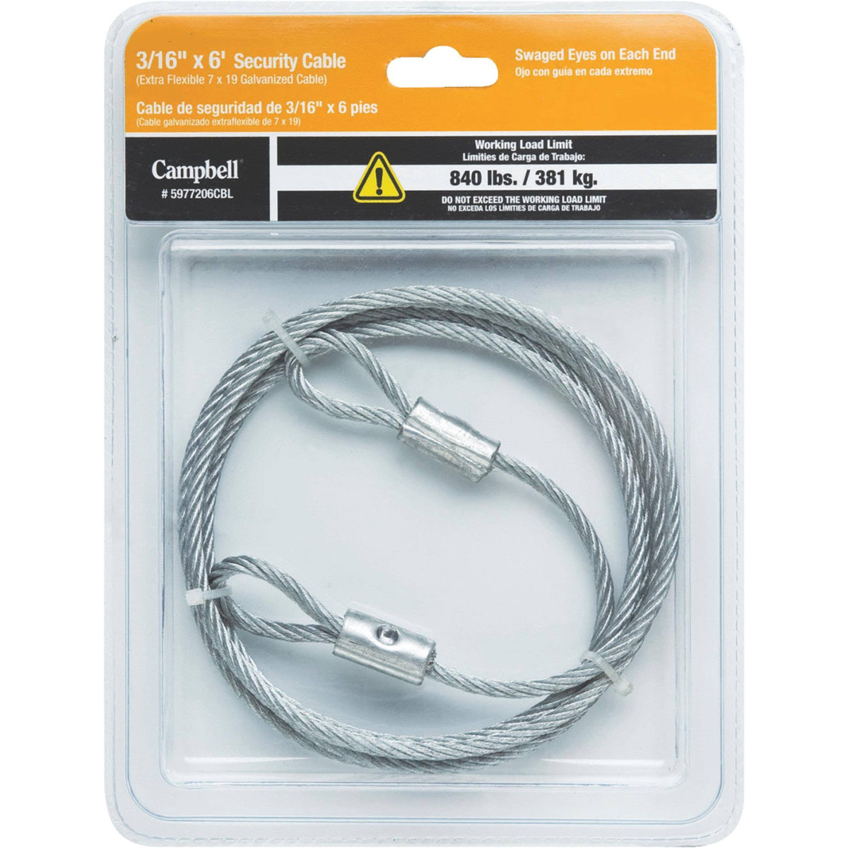 3/16 inch Security Cable U349446