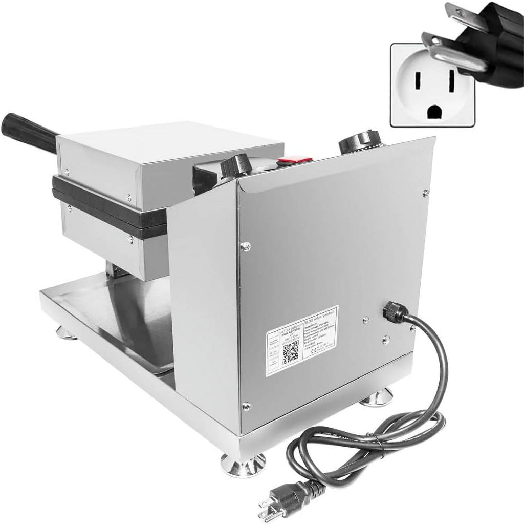 Rotating Square Nonstick Stainless Steel Bubble Waffle Maker K758