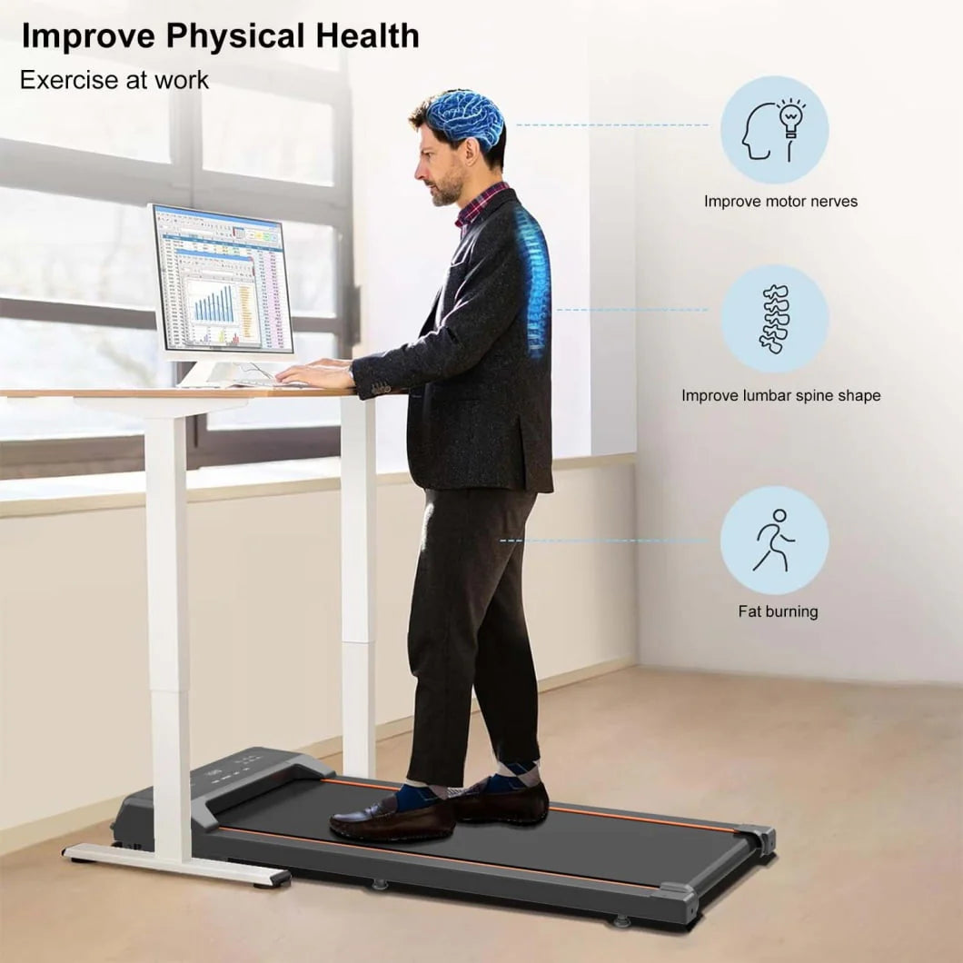 2.5HP Portable Treadmill with LED Display and Remote Control F226