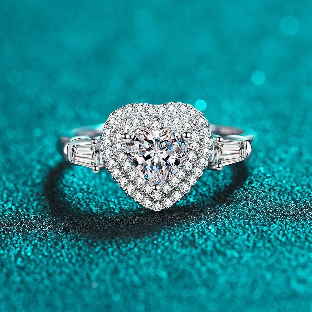 1 ct Moissanite Diamond Engagement Ring I865