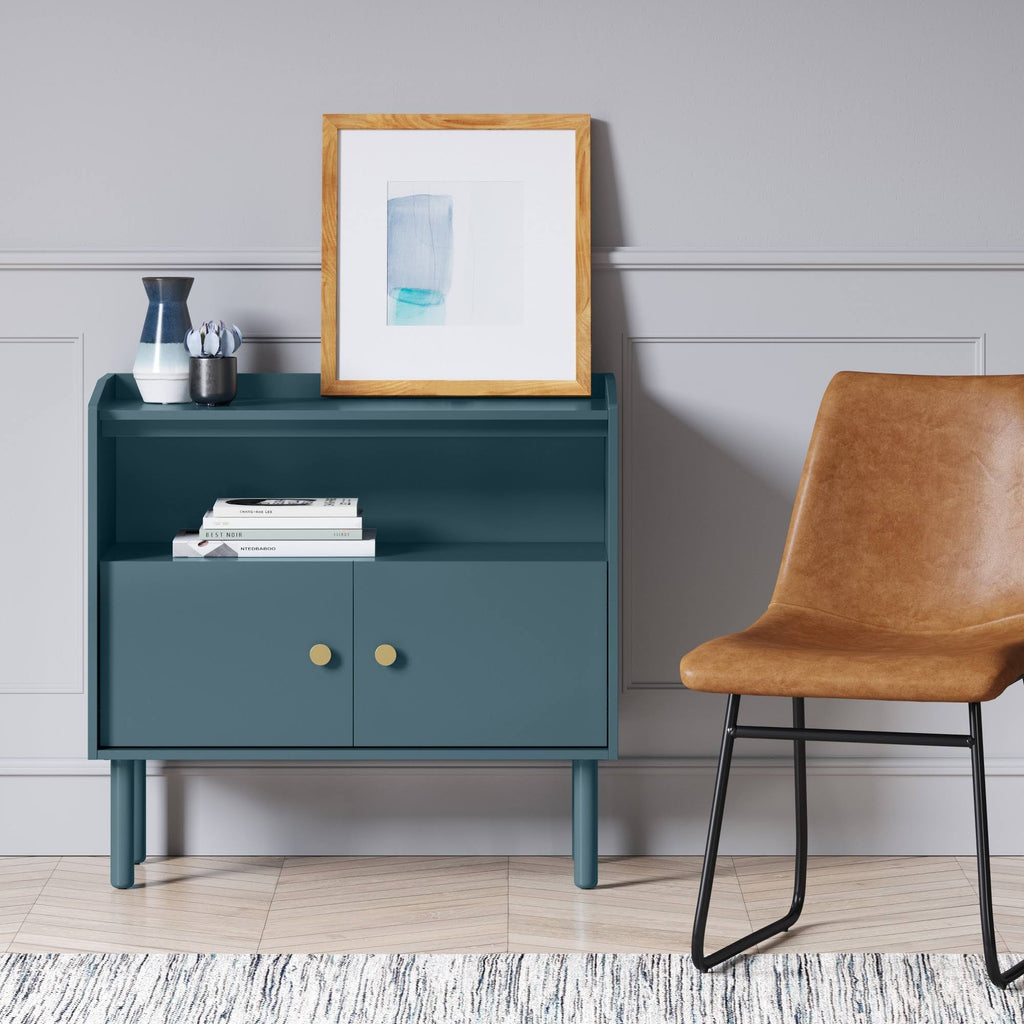 Blue 2 Door Accent Cabinet U781