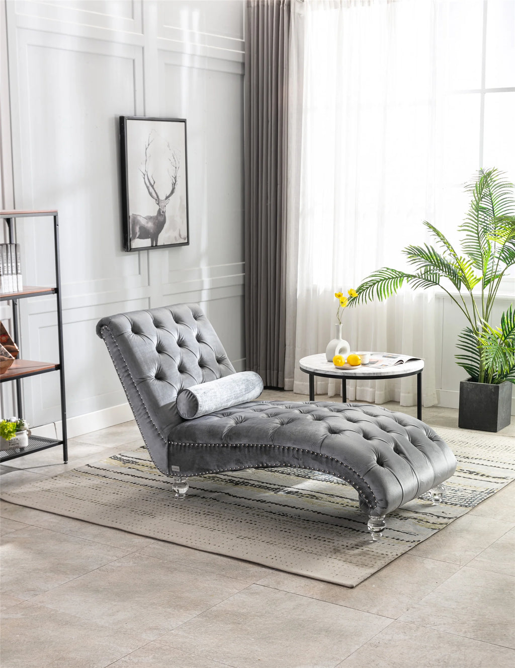 Leisure Concubine Sofa With Acrylic Feet X1832