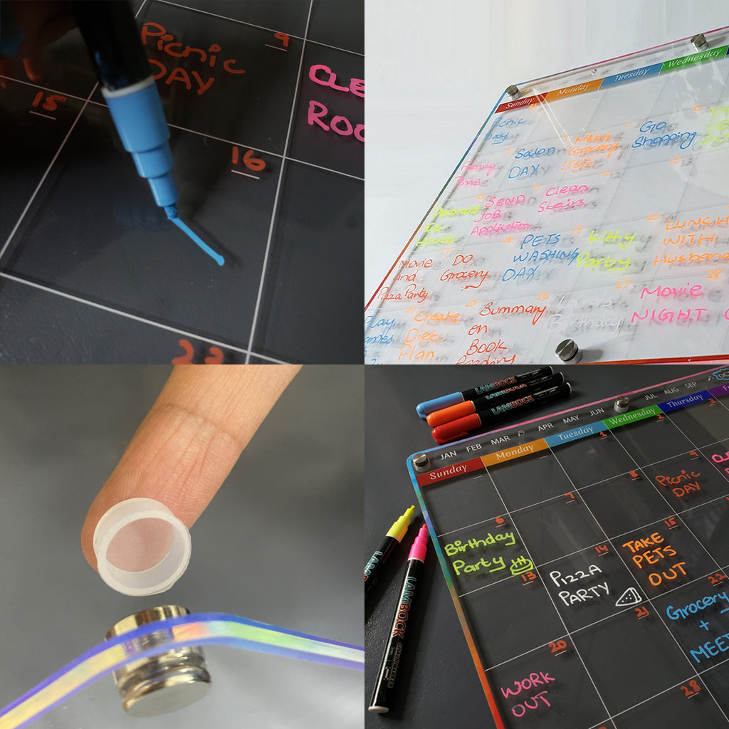 Acrylic Magnetic Fridge Calendar A772