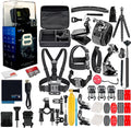 HERO8 Black Digital Action Camera - Waterproof, Touch Screen, 4K UHD Video, 12MP Photos, Stabilization - 16GB Card - with 50 Piece Accessory Kit Z888