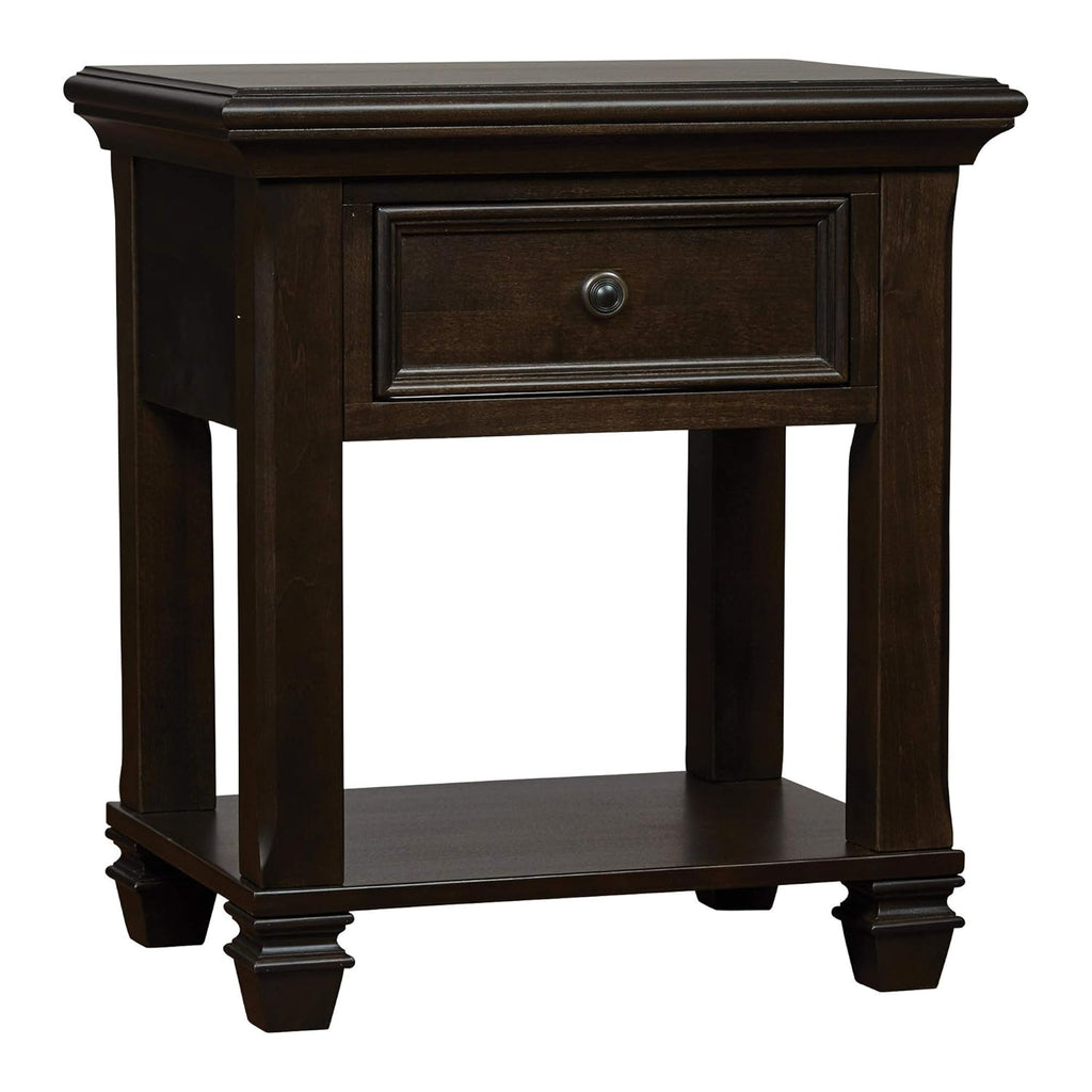Pure White 1 Drawer Nightstand Q1033