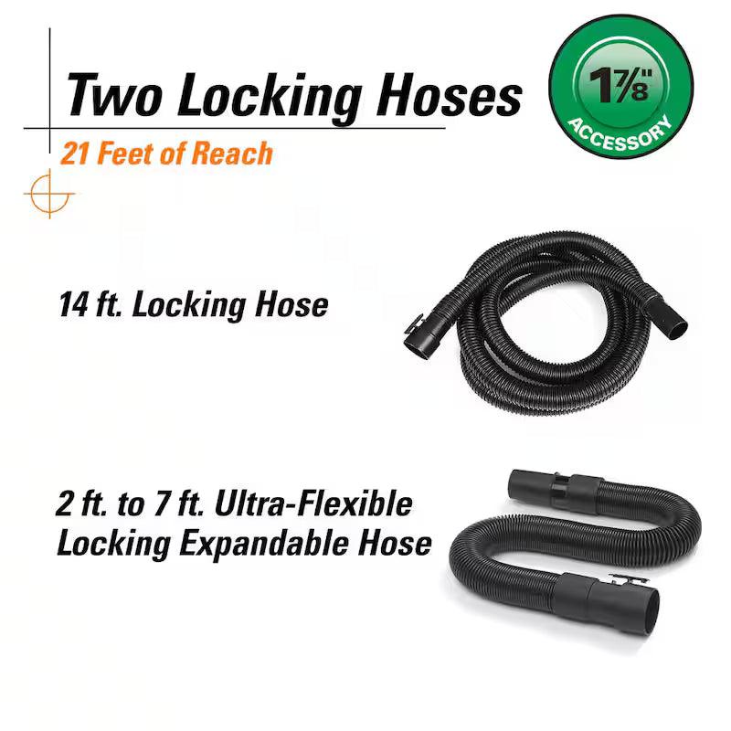5 Gal. Portable Wet/Dry Shop Vacuum with Car Cleaning Kit C1711