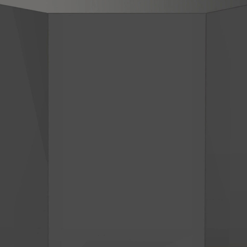 13 Inch Hexagonal Gray Side End Table H724
