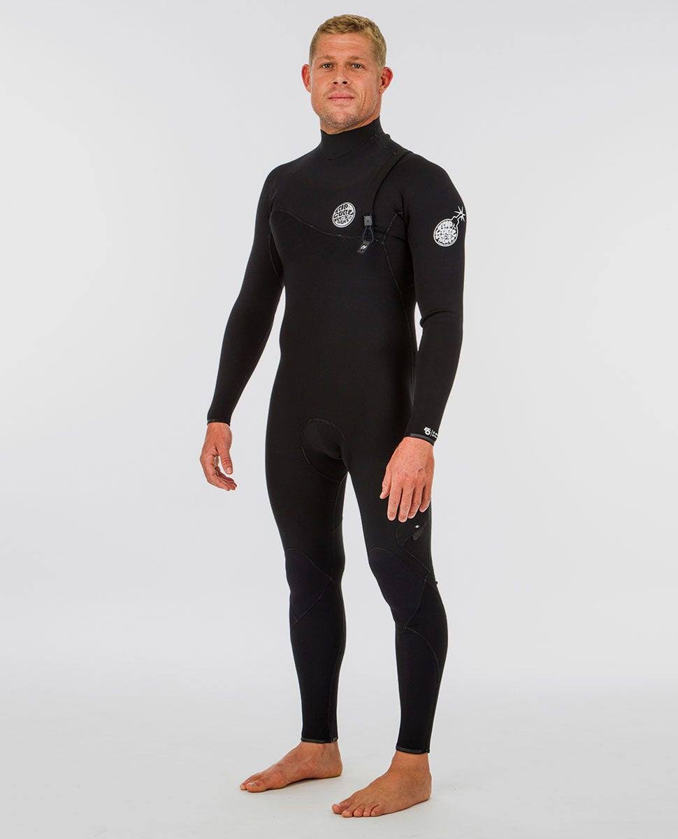 Black 3/2mm Zip Free Wetsuit R695447