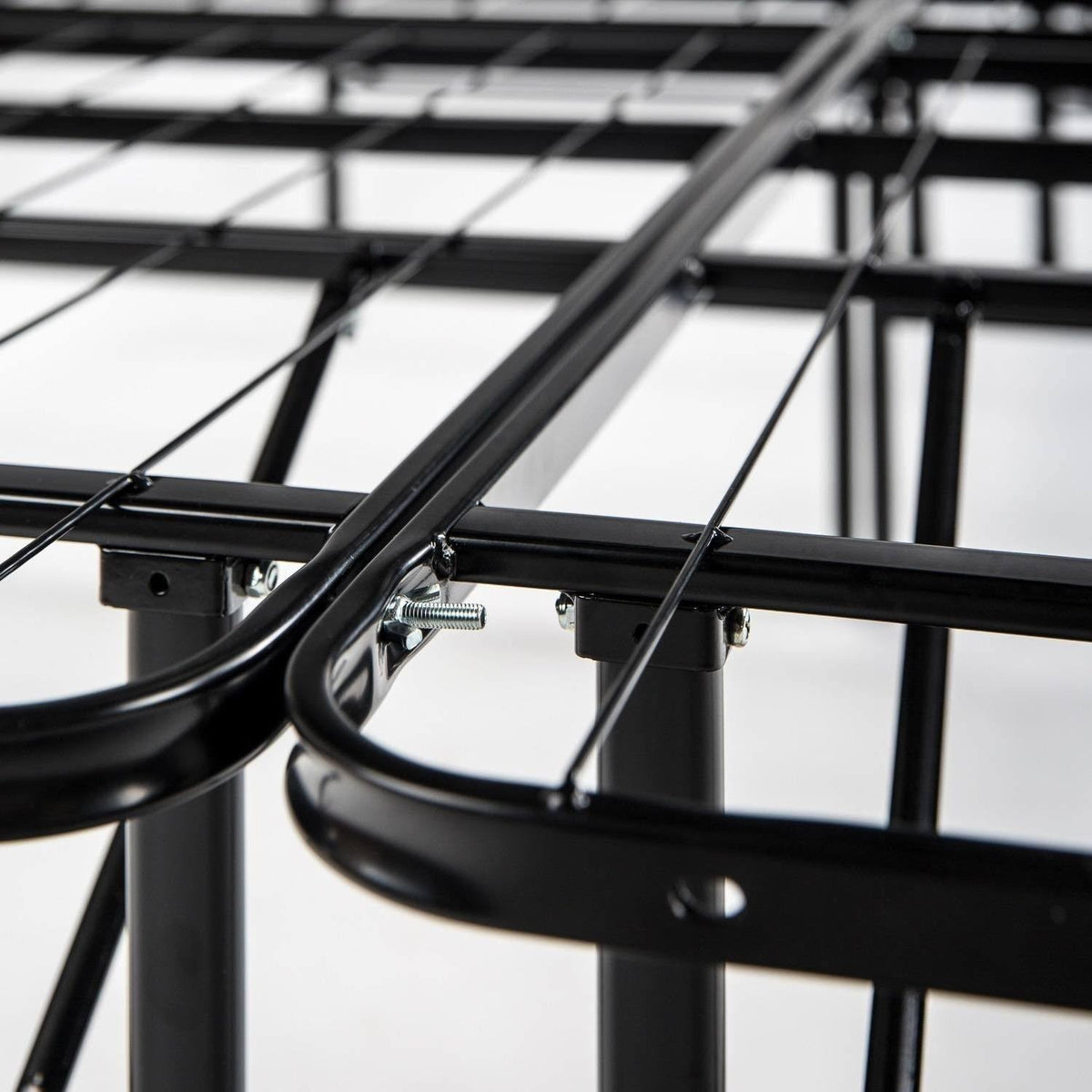 Black Steel Smart Base Bed Frame G918760