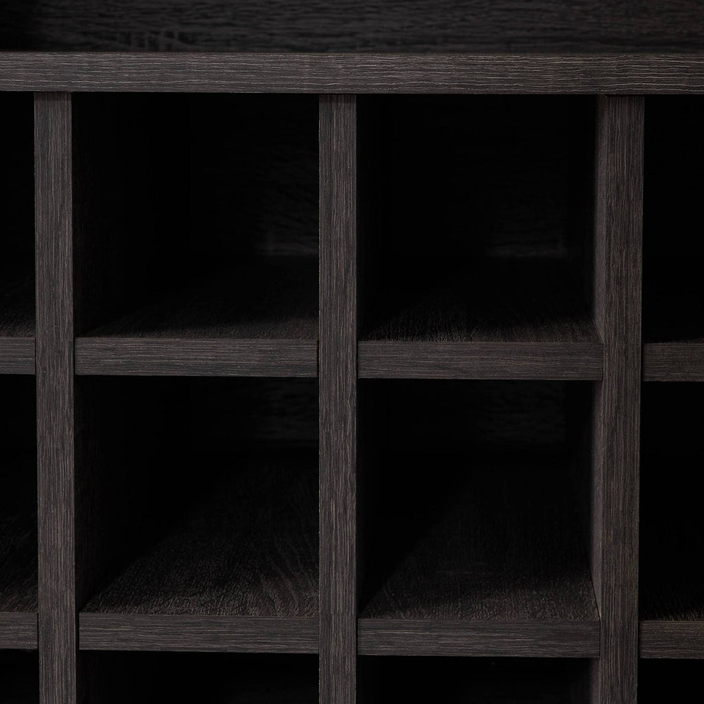 Sonoma Gray Oak and Black Finish Bar Cabinet C9924