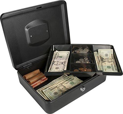 12-Inch Cash Box with Key Lock H2300