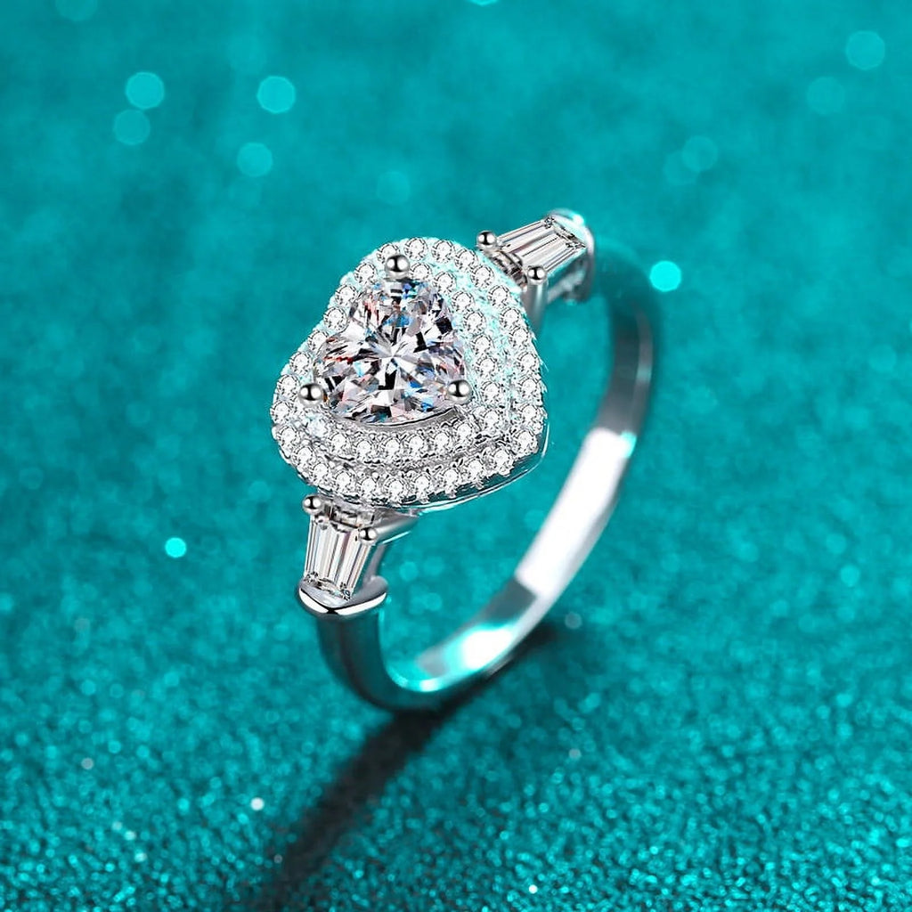 1 ct Moissanite Diamond Engagement Ring I865