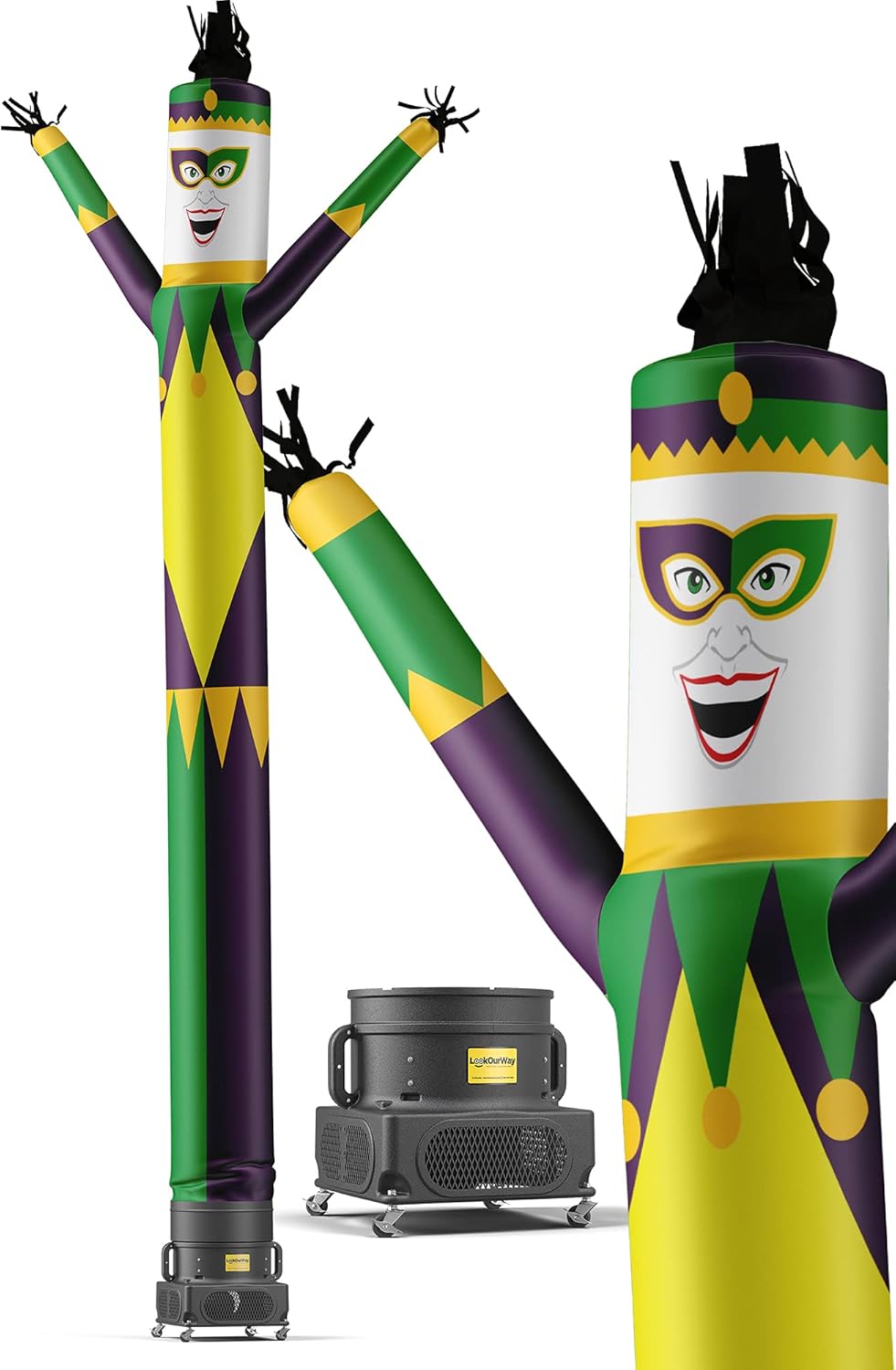 20-Feet Tall Air Dancers Inflatable Tube Man with 1 HP Sky Dancer Blower S407