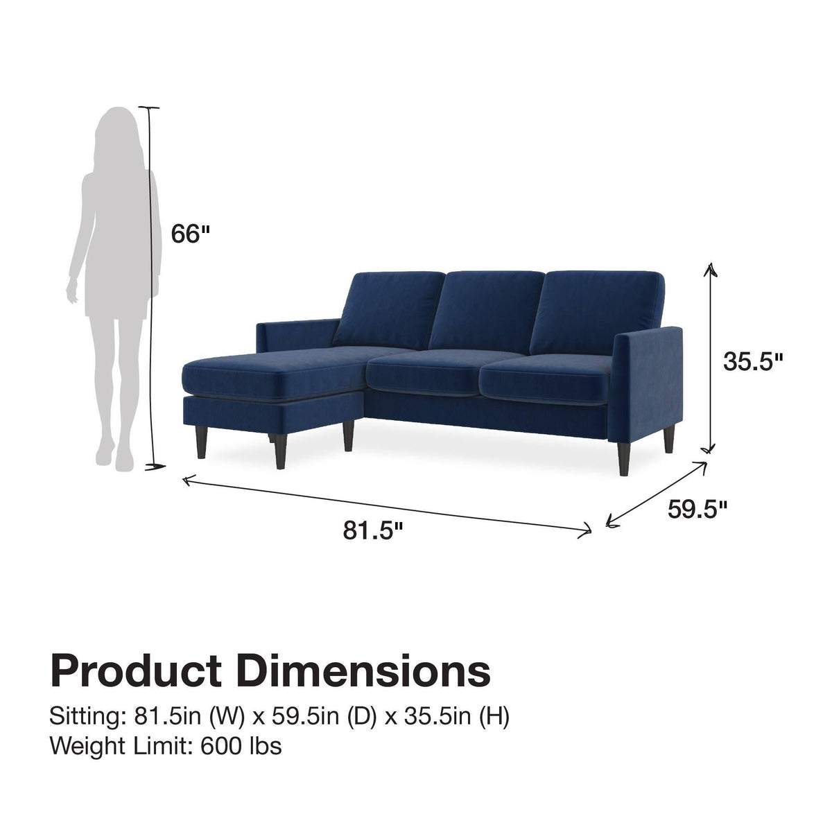 Light Gray Linen Sofa Sectional K983