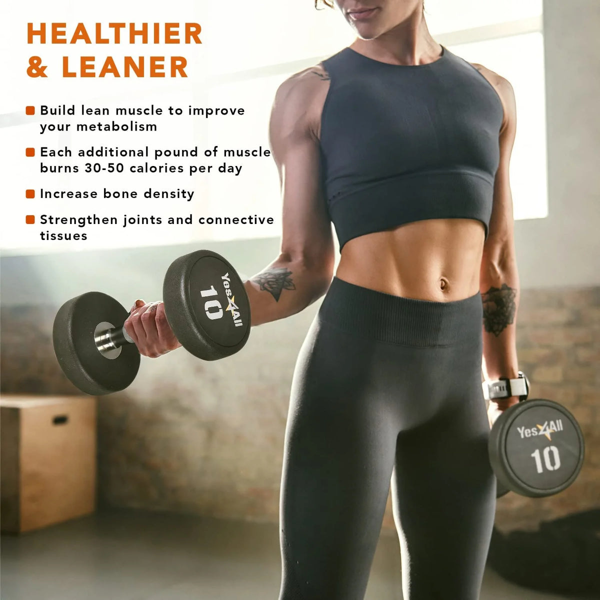 45 lbs Urethane Dumbbell, Single F8852